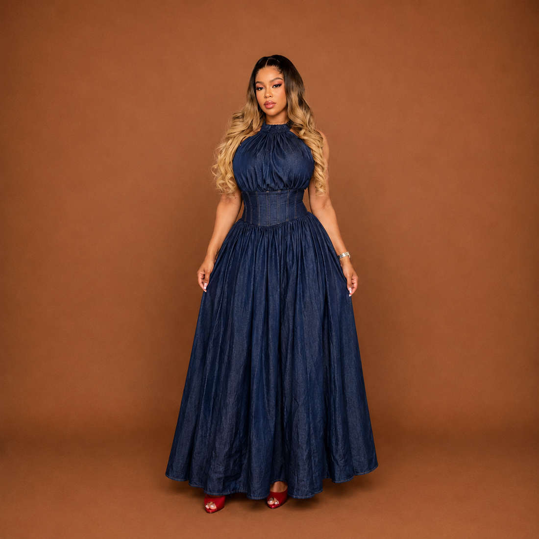 Muse Denim Gown