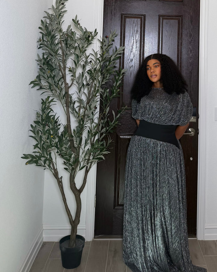 Mettalic Sculpt Dress