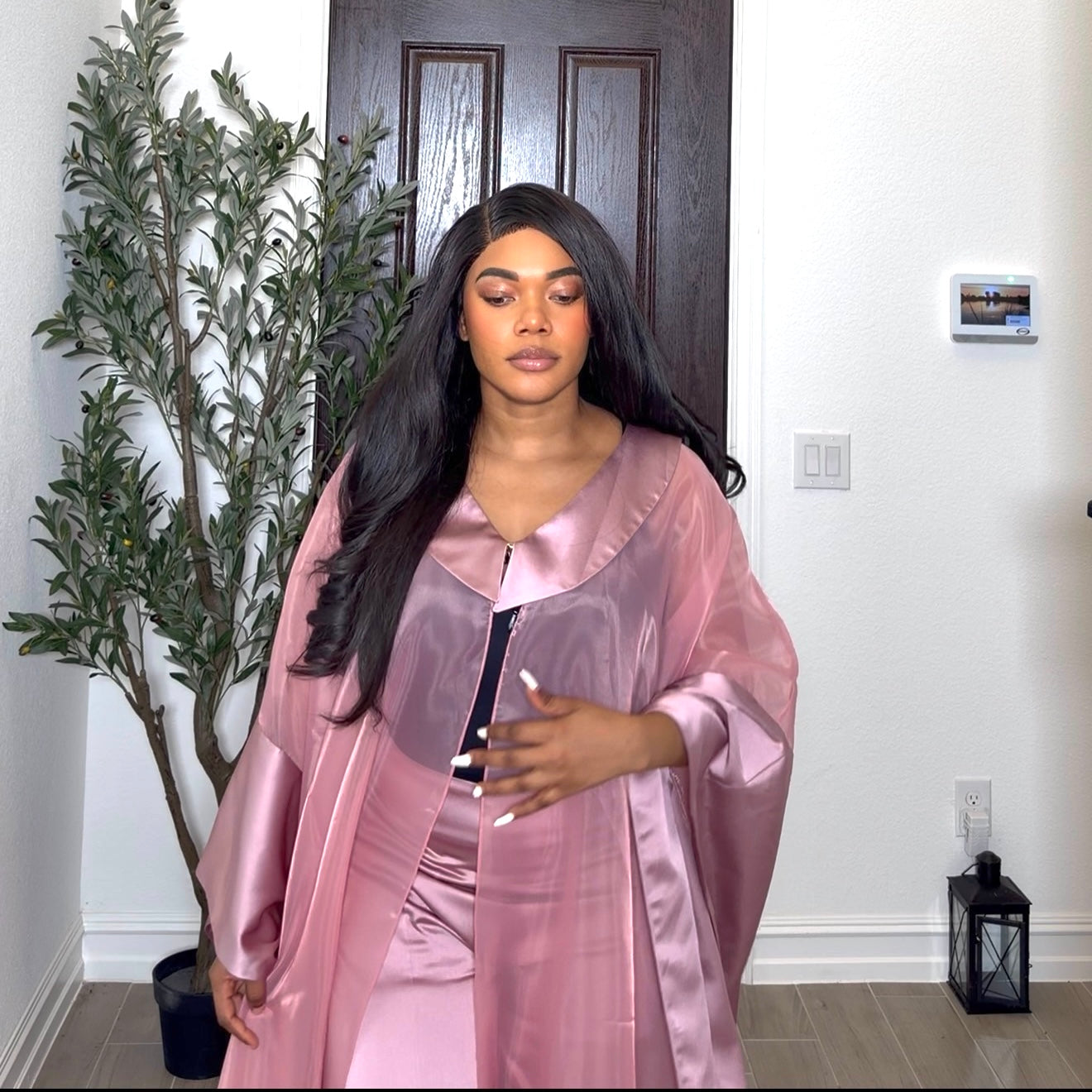 Rose Regal Two Piece Kaftan Set