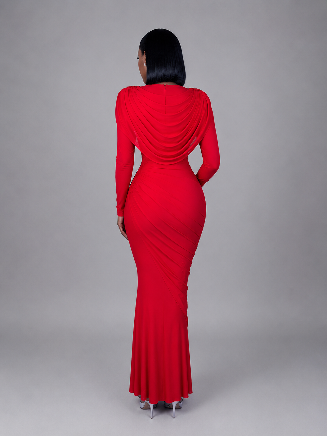 Zaria Draped Maxi Dress