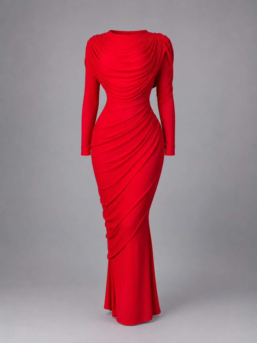 Zaria Draped Maxi Dress