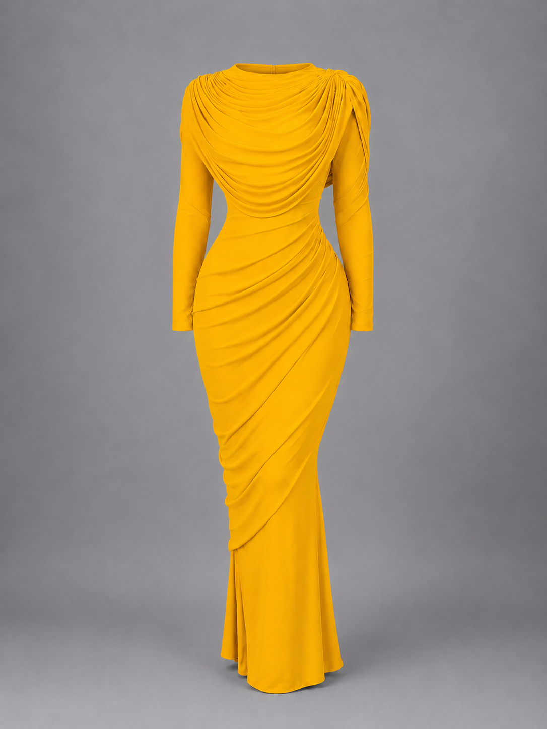 Zaria Draped Maxi Dress