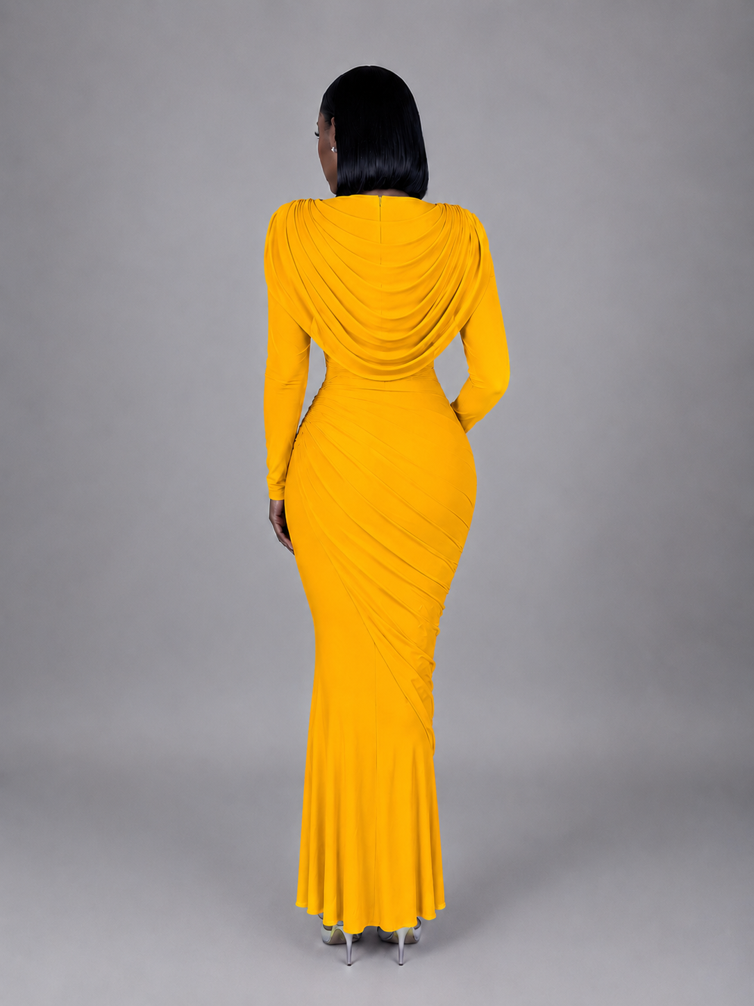 Zaria Draped Maxi Dress