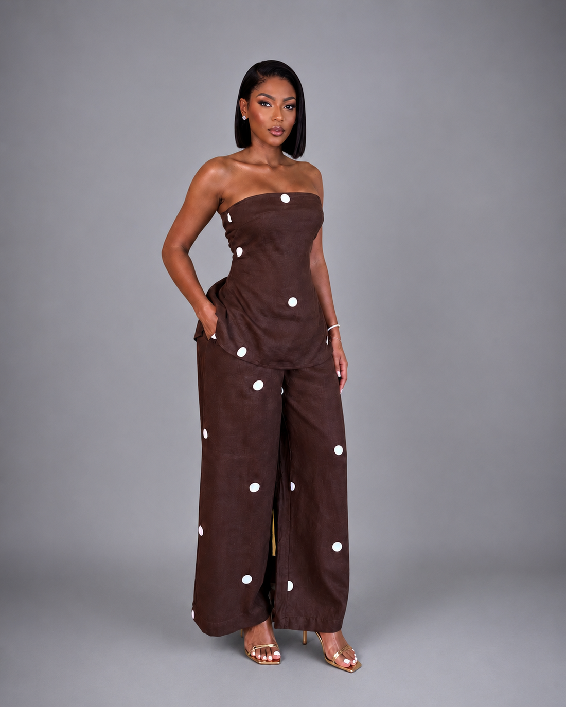 Amina Polka Dot Set