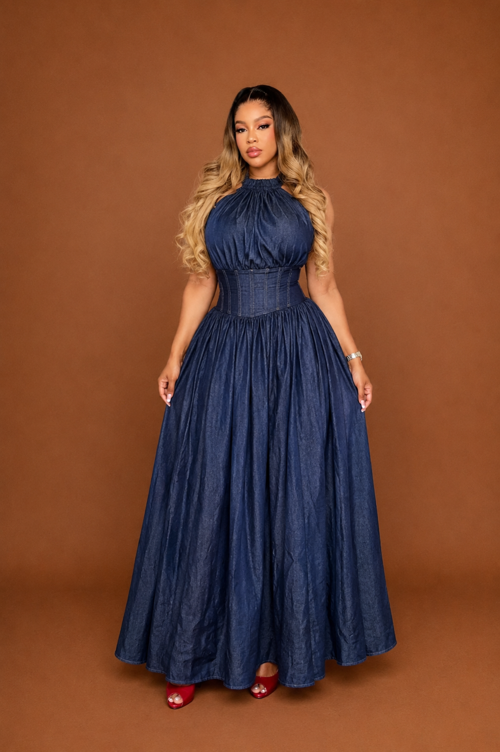 Muse Denim Gown