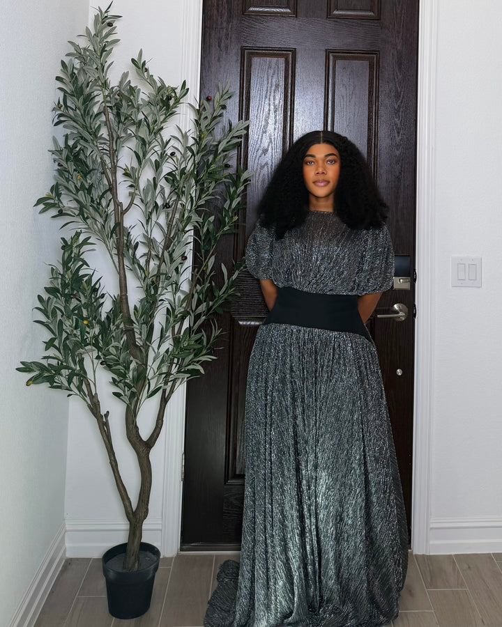 Mettalic Sculpt Dress