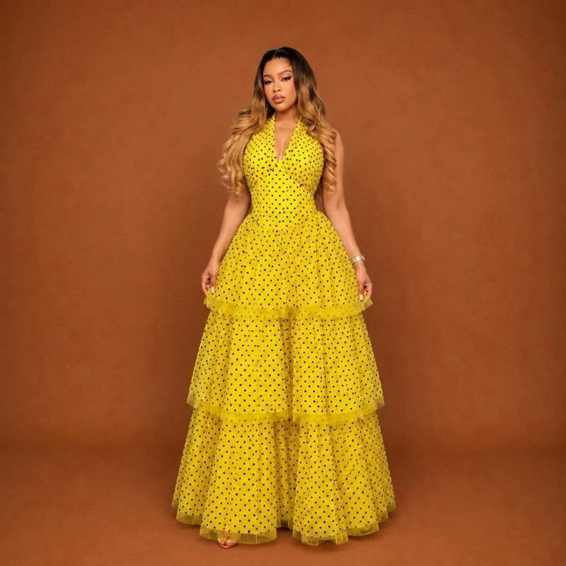 Polka Maxi Dress