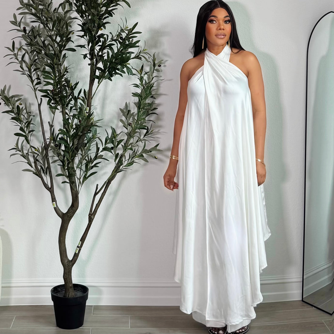 Ivory Draped Set