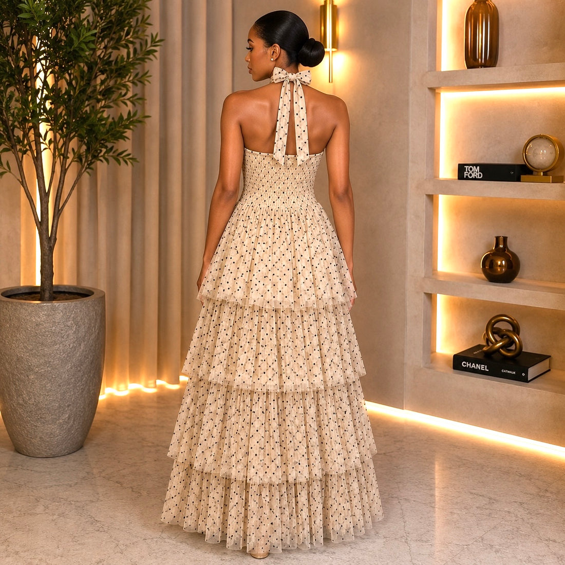 Polka Maxi Dress