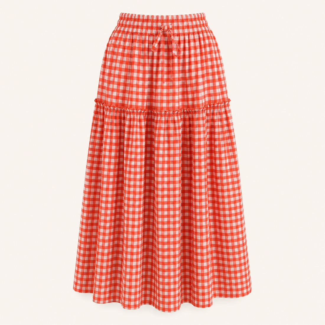 Amelia Gingham Smocked Maxi Set