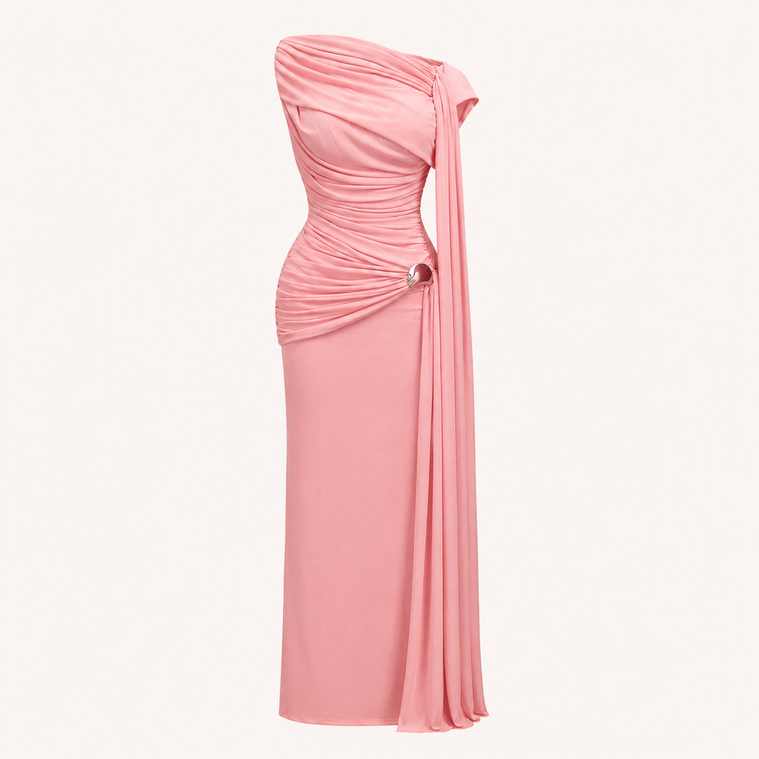 Ava Draped One Shoulder Gown