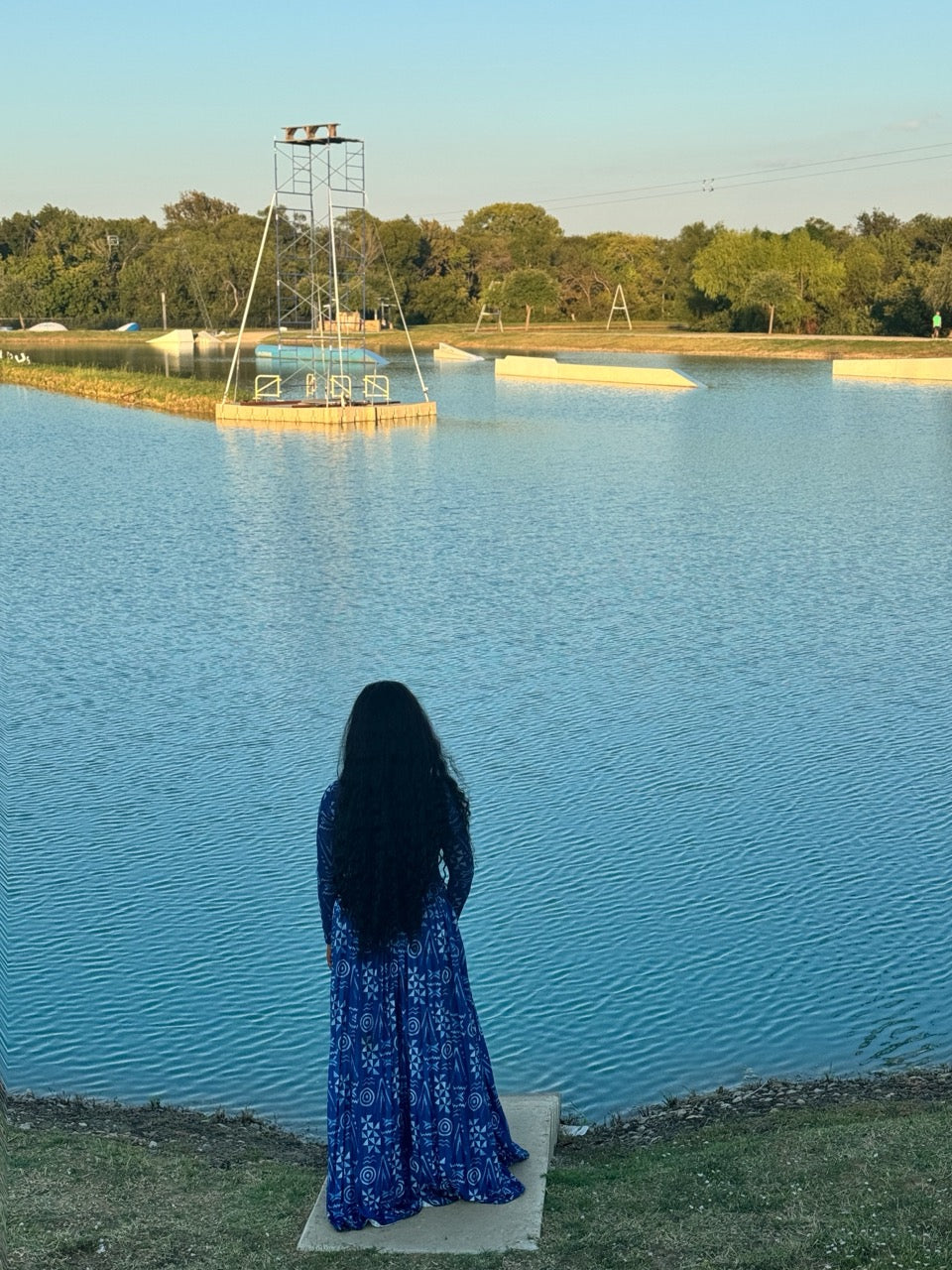 Ocean Blue Maxi Dress
